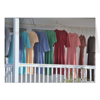 Drying Amish Laundry Cards