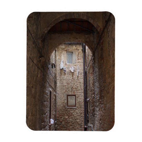 Drying laundry in Tuscany rectangular magnet