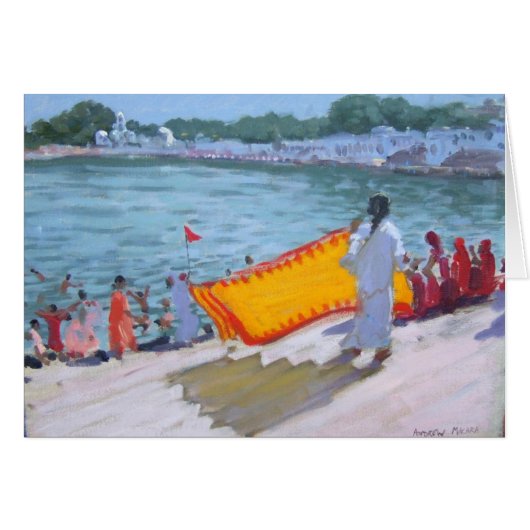 Drying Sari Pushkar Cards (Front Horizontal)