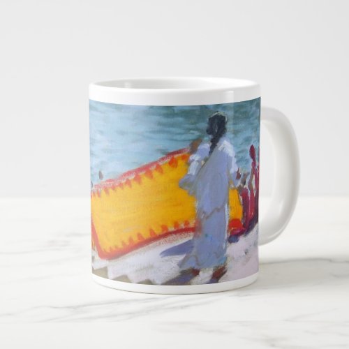 Drying Sari Pushkar Giant Coffee Mug