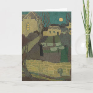 Drying the Linen, or Moonrise at the Priory: Blank Card