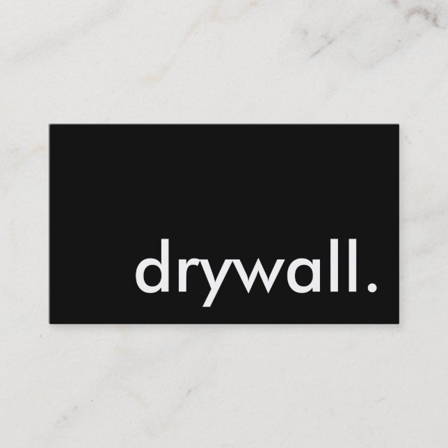 drywall. business card (Front)