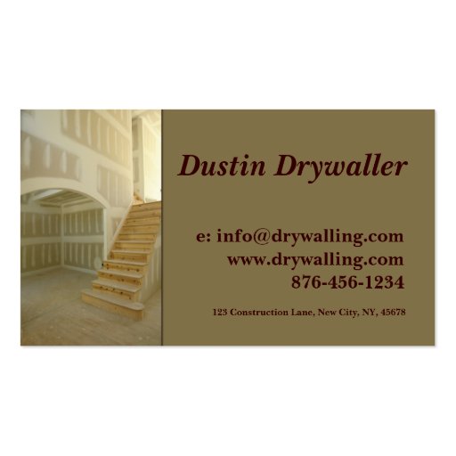 Drywall Business Card Templates Bizcardstudio - Drywall Business Cards Ideas