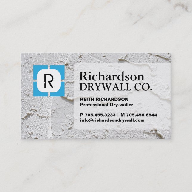 DRYWALL COMPANY BUSINESS CARD (Front)