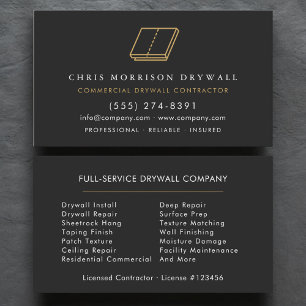 Drywall Company Business Card