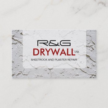 Drywall Company Business Card by colourfuldesigns at Zazzle