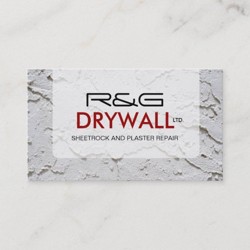 Customizable DRYWALL COMPANY BUSINESS CARD