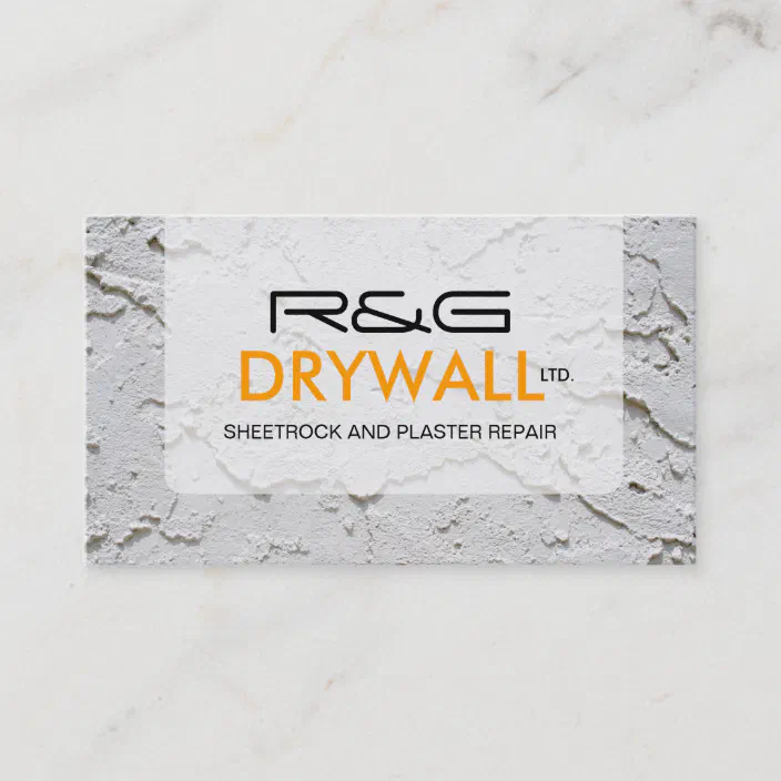 Drywall Company Business Card Zazzle Com - Drywall Business Cards Design