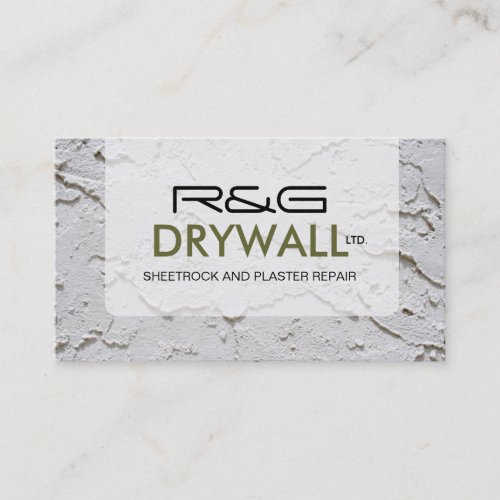 DRYWALL COMPANY BUSINESS CARD
