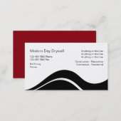 Drywall Contractor Business Cards (Front/Back)