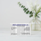 Drywall Contractor | Drywall Installer Specialist Business Card (Standing Front)
