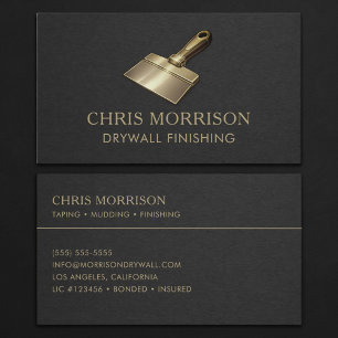 Drywall Finishing Professional Business Card