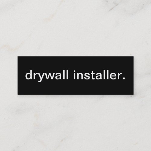 Drywall Installer Business Card