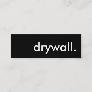 drywall. mini business card