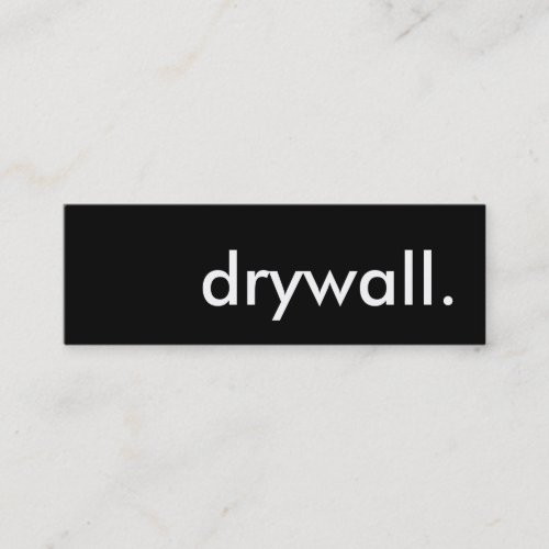 drywall mini business card