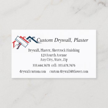 Drywall  Plaster  Sheetrock Finishing  Business Ca Business Card by countrymousestudio at Zazzle