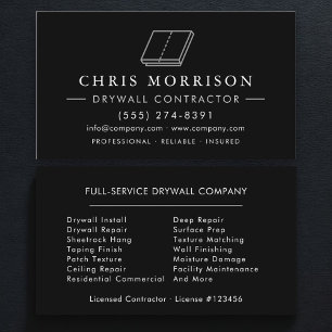 Drywall Sheetrock Contractor Business Card