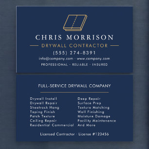 Drywall Sheetrock Plaster Business Card