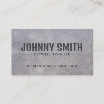 Drywall Slogans Business Cards by MsRenny at Zazzle