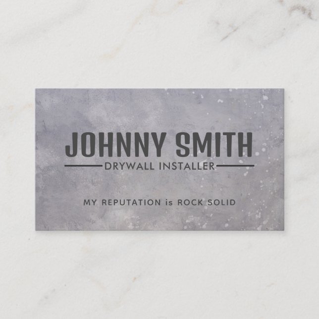 Drywall Slogans Business Cards (Front)