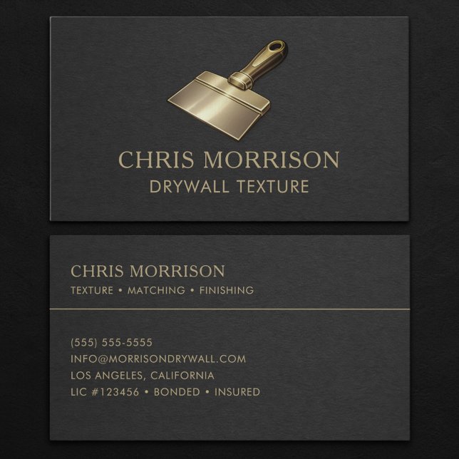 Drywall Texture Professional Business Card (Creator Uploaded)