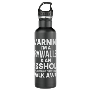 Drywaller Gift Funny Humor Saying Joke Pride Drywa Stainless Steel Water Bottle