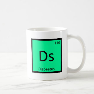 Ds - Diabeetus Meme Chemistry Periodic Table Coffee Mug