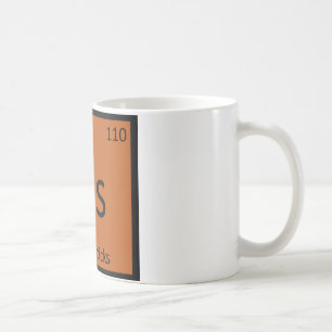 Ds - Drumsticks Chemistry Periodic Table Symbol Coffee Mug