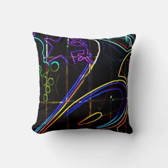 DS Graffiti 1013 tpcna Throw Pillow (Front)