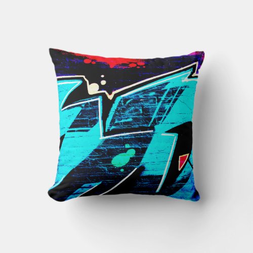 DS Graffiti 1415 tpcna Throw Pillow