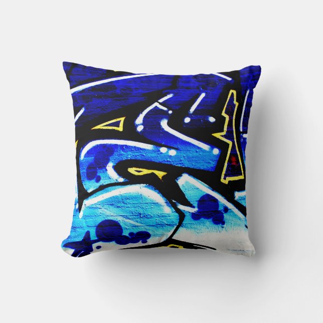 DS Graffiti 1518 tpcna Throw Pillow (Front)