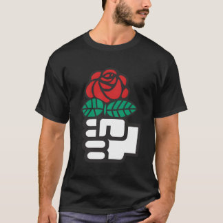 Dsa Democratic Socialists America Flowers T-Shirt