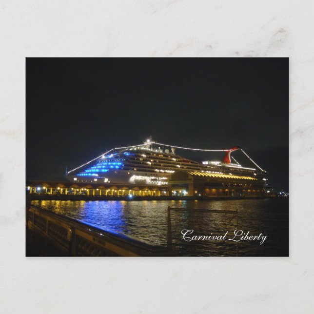DSC03048, Carnival Liberty - Customized Postcard (Front)