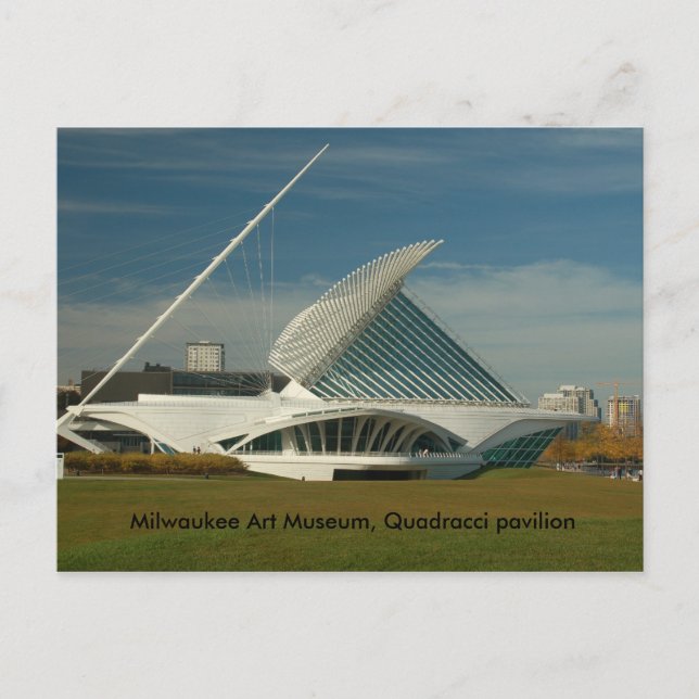 DSC_0127, Milwaukee Art Museum, Quadracci pavilion Postcard (Front)