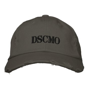 Dscmo Police Cap With Black Lettering by chief_dscmo at Zazzle