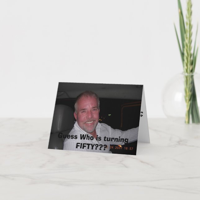 DSCN0236, Guess Who is turning FIFTY??? Invitation (Front)