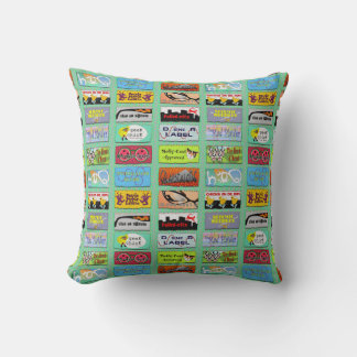 DSineR Labels Throw Pillow