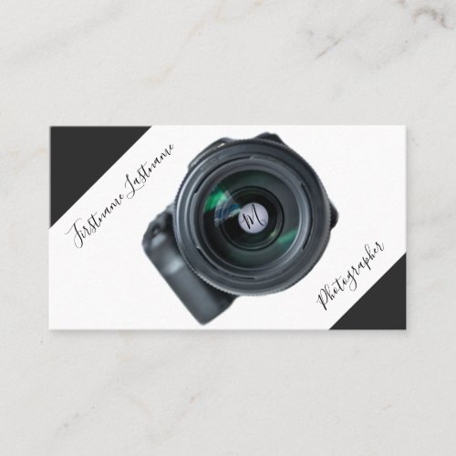 DSLR Camera lenses for Photographers Videographers Business Card