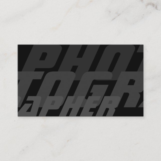 DSLR Camera lenses for Photographers Videographers Business Card (Front)