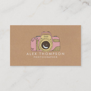 DSLR Camera Photographer Business Cards