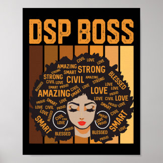 Dsp Boss Powerful Black History Month Black Pride Poster