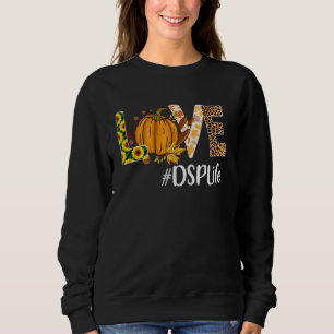 Dsp Love Fall Pumpkin Leopard Halloween Autumn Sweatshirt