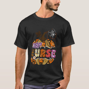 DSP Nurse Halloween Pumpkin Leopard Direct Support T-Shirt