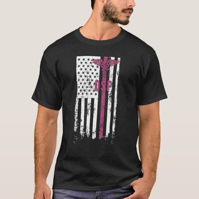 DSP US Flag Direct Support Professional Week 1 T-Shirt (Front)