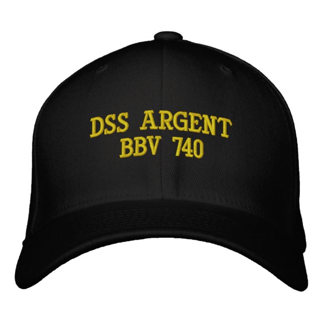 DSS Argent Officer Cover Embroidered Baseball Cap (Front)