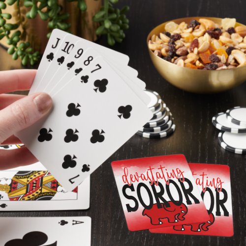 DST Inspired Devastating Soror Playing Cards