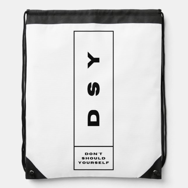DSY LOGO ONE DRAWSTRING BAG (Front)