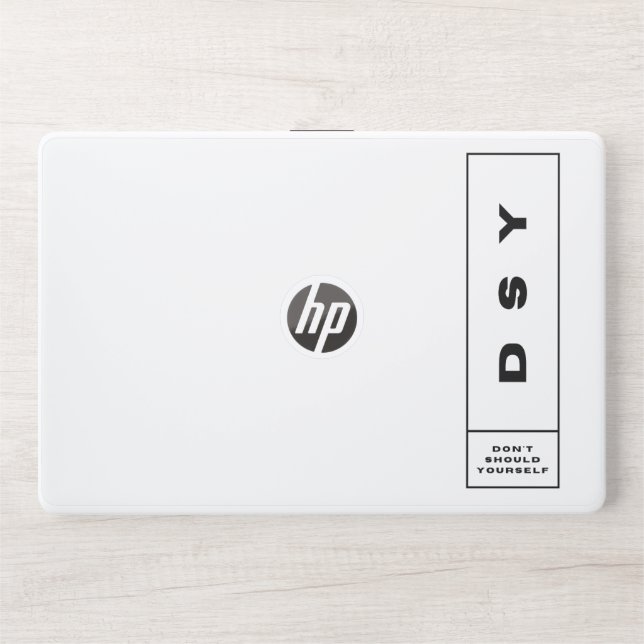 DSY LOGO ONE HP LAPTOP SKIN (Front)