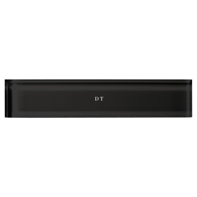 DT Initials Lighter – The Premium Gift Edition Desk Name Plate (Front)