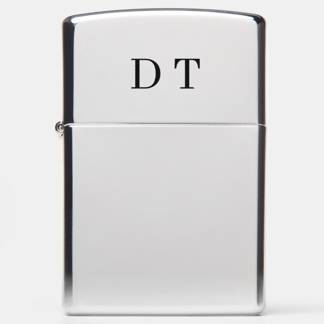 DT Initials – Premium Monogram Lighter (Front)
